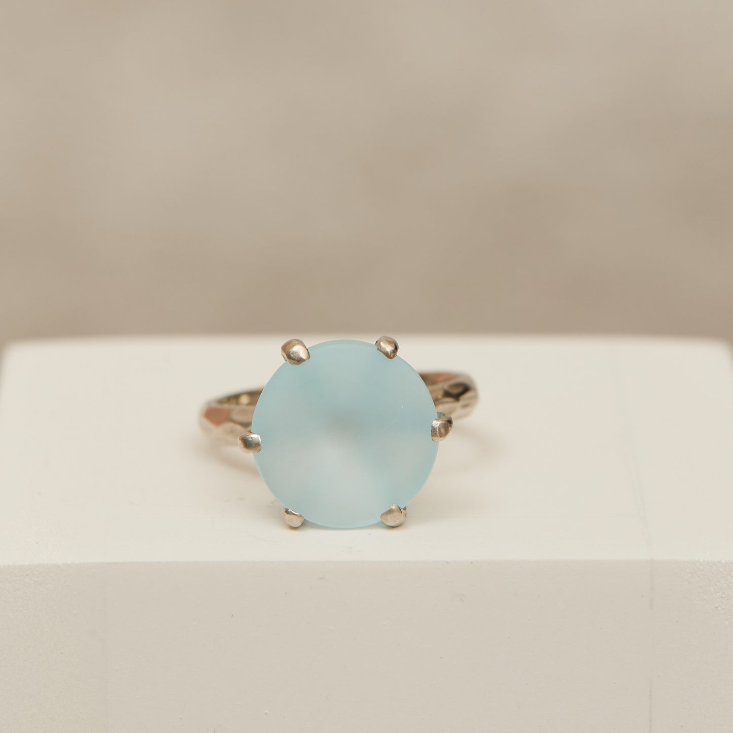 Sea Glass Topaz Ring
