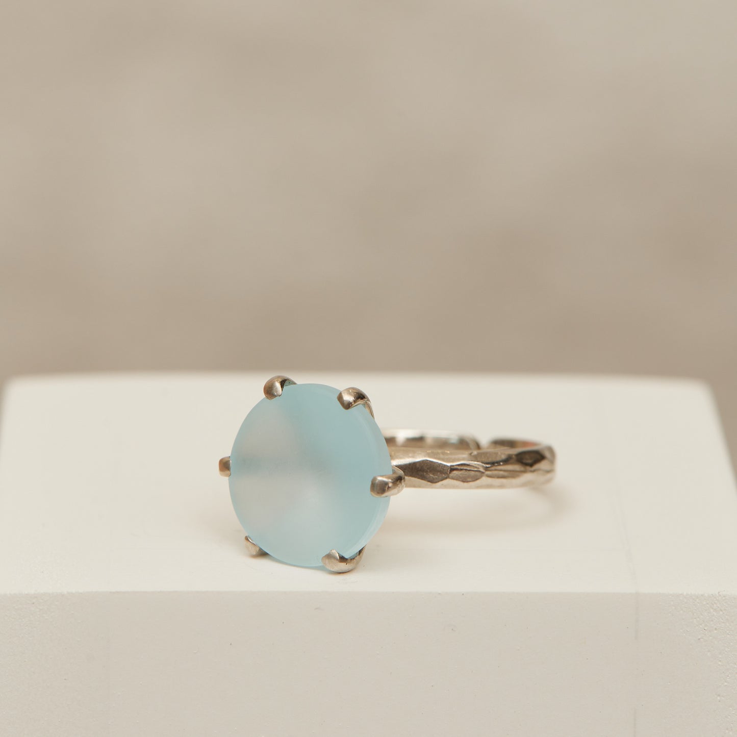 Sea Glass Topaz Ring