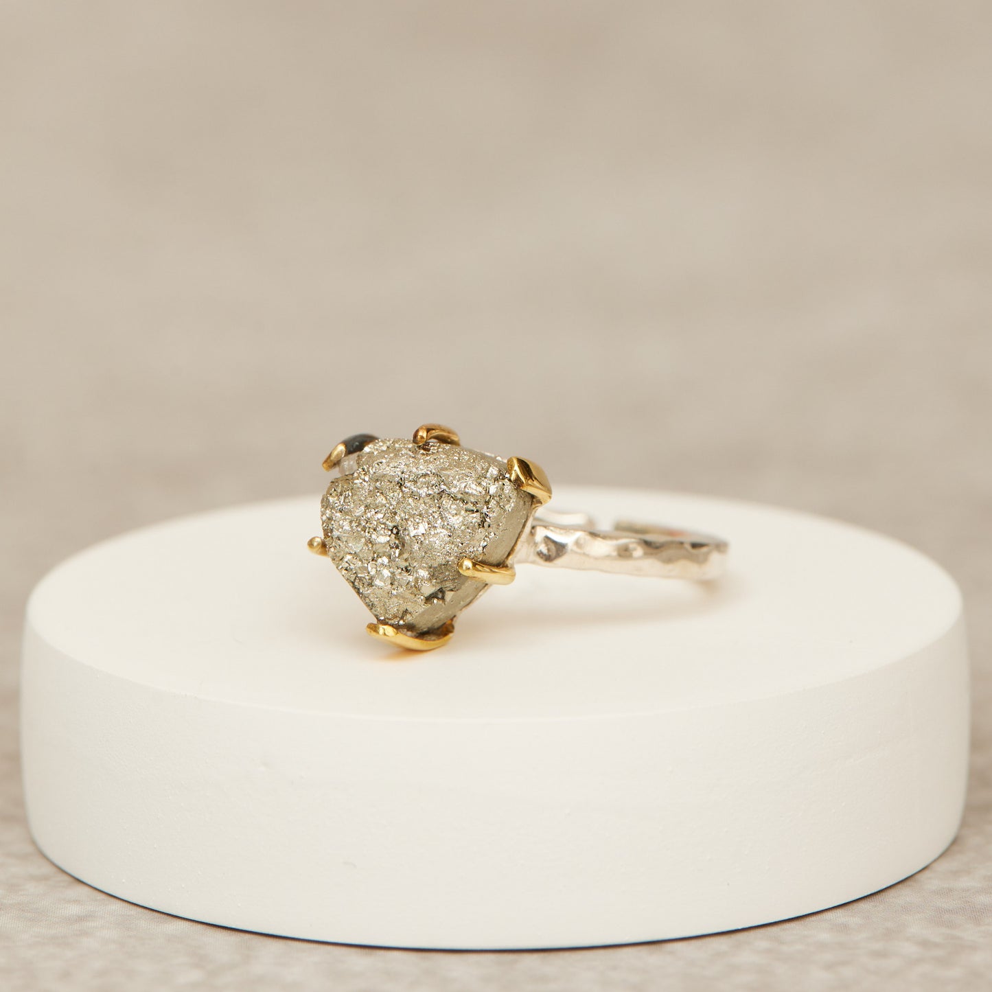 Rocky Road Pyrite Ring
