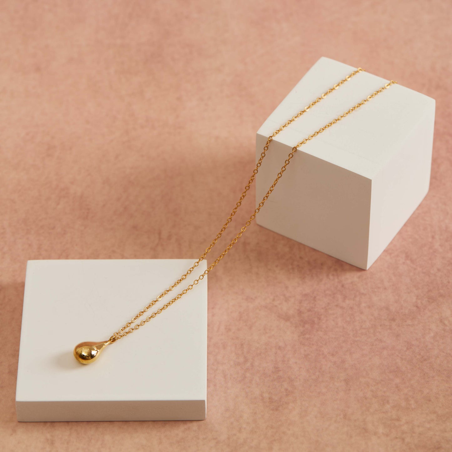 Golden Dew Drop Necklace