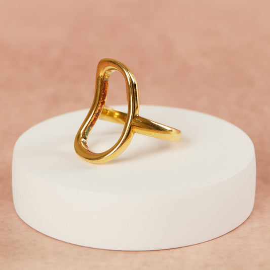 Oval Concave Ring