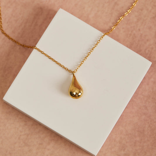 Golden Dew Drop Necklace